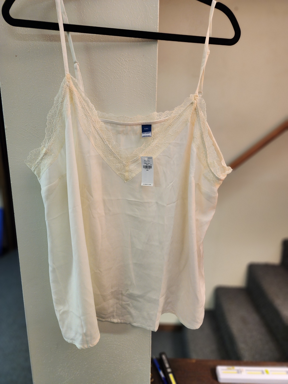 Old Navy Cream Lace-Trim NWT XXL Camisole Tank